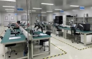Keda's workspace equipped for drone jammer module production