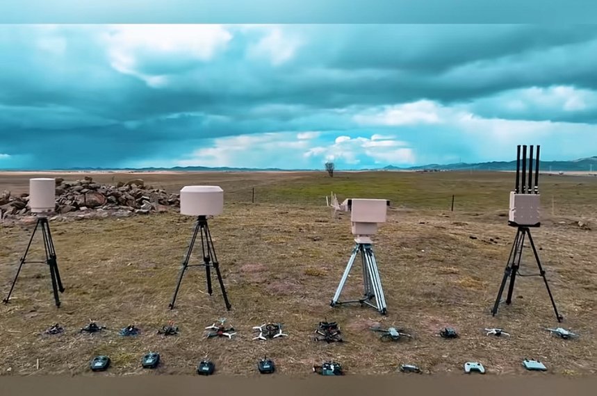 Drone navigation spoofing devices test with UAVs in open grassland