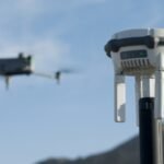 Drone navigation spoofing device testing UAV in desert for anti - drone security