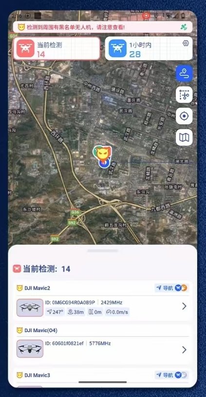 Interface du système de détection des drones