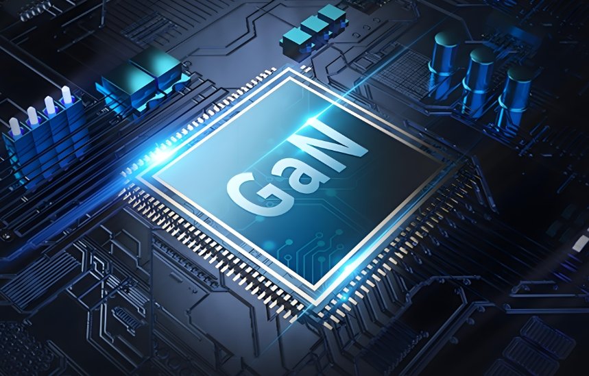 Chip de GaN con potencial para módulos antidrones en una placa de circuito impreso.