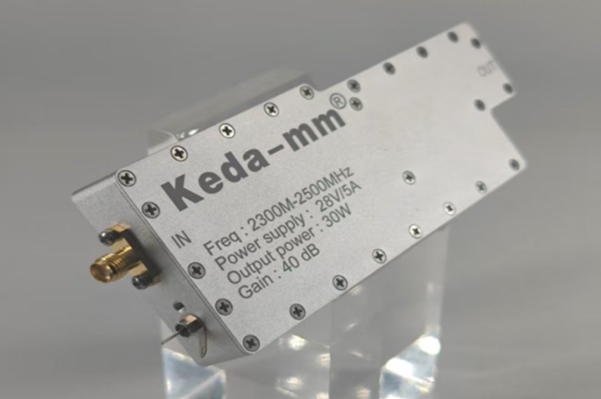 Keda - mm RF amplifier module for drone jammer development