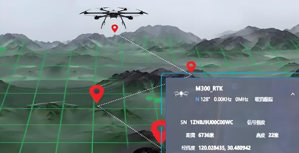Drone Position Marking Real - time Geolocation Display