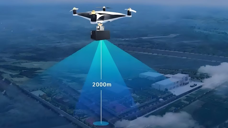 Drone Remote ID Tracking 2000m Coverage Visualization